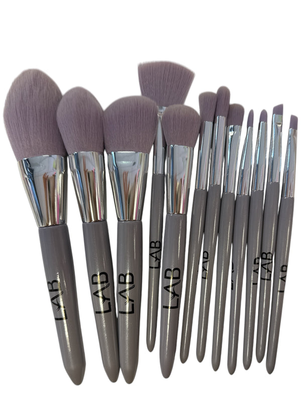 12 PIECE PURPLE BRUSH SET