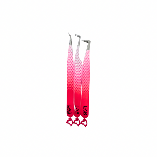 DEVILED HEART PINK OMBRE TWEEZERS